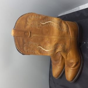 Laredo size 8m women cowgirl boots leather brown man made type